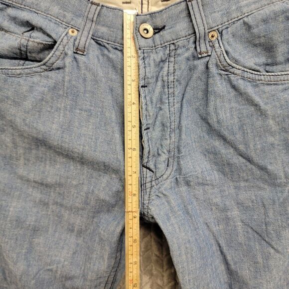 Habitual Chambray Blue Pants Womens Size 32x32 For Ladies Button Fly - Picture 6 of 10